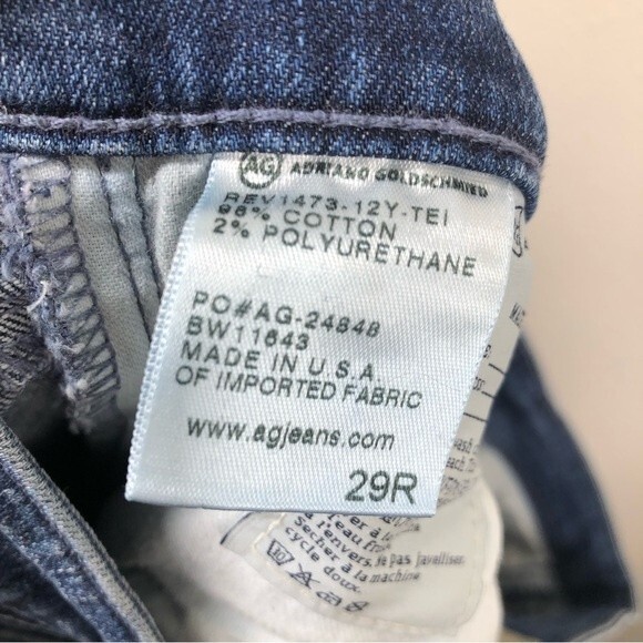 AG Adriano Goldschmied The Aubrey Skinny Straight Jeans Size 29 - Picture 7 of 8